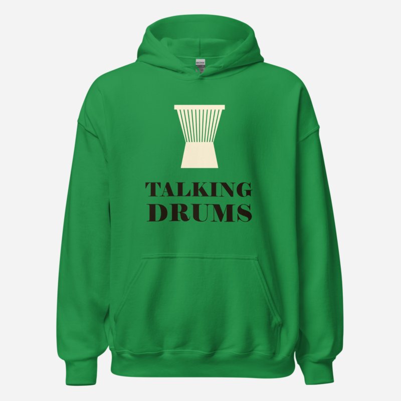 Bongara Bongara Talking Drums Hoodie in Irish Green