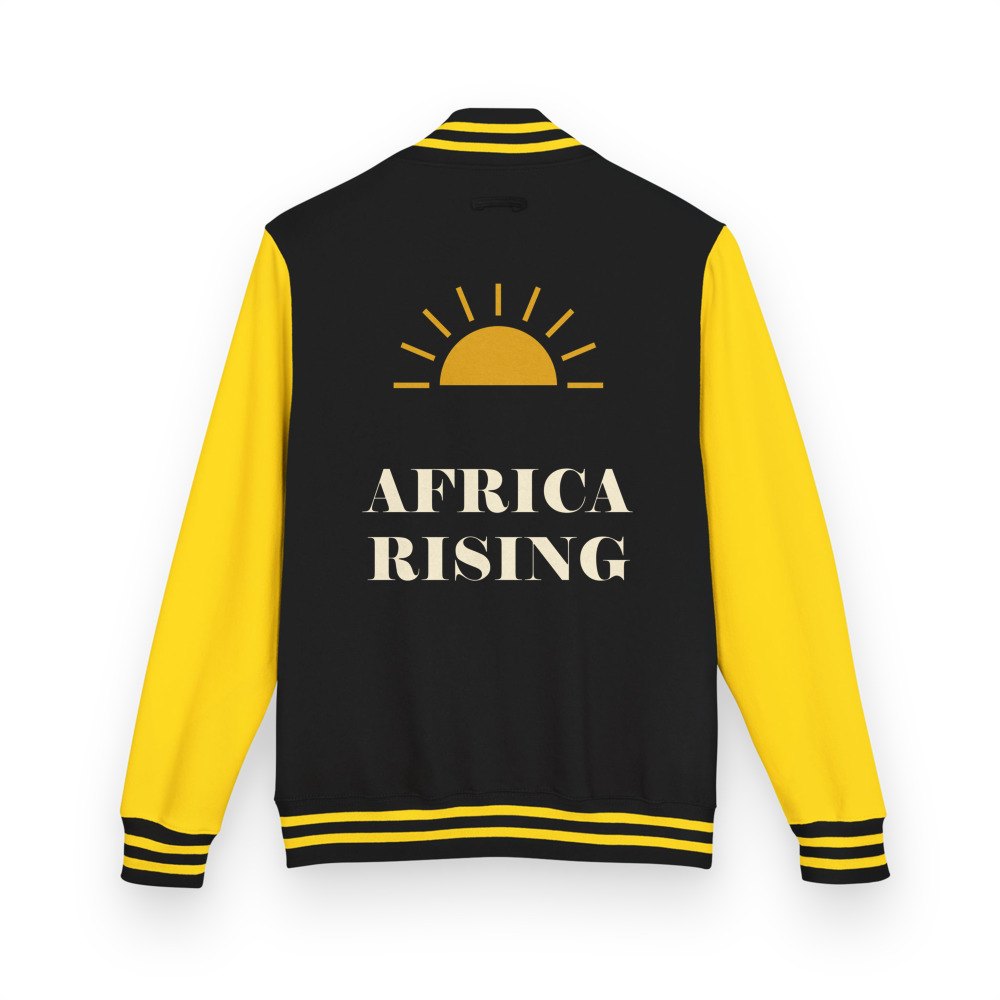 Bongara Bongara Africa Rising Varsity Jacket Jet Black/Sun Yellow