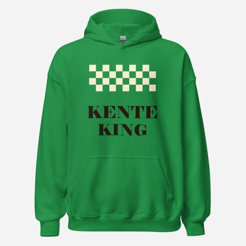 Bongara Bongara Kente King Hoodie Irish Green