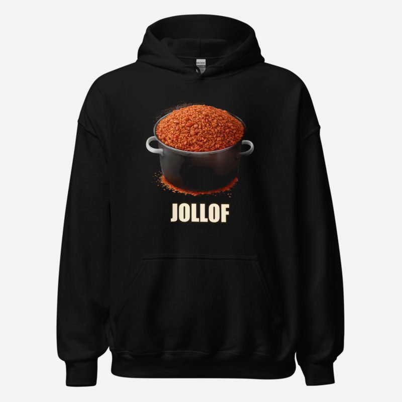 Bongara Bongara Jollof Hoodie in Black