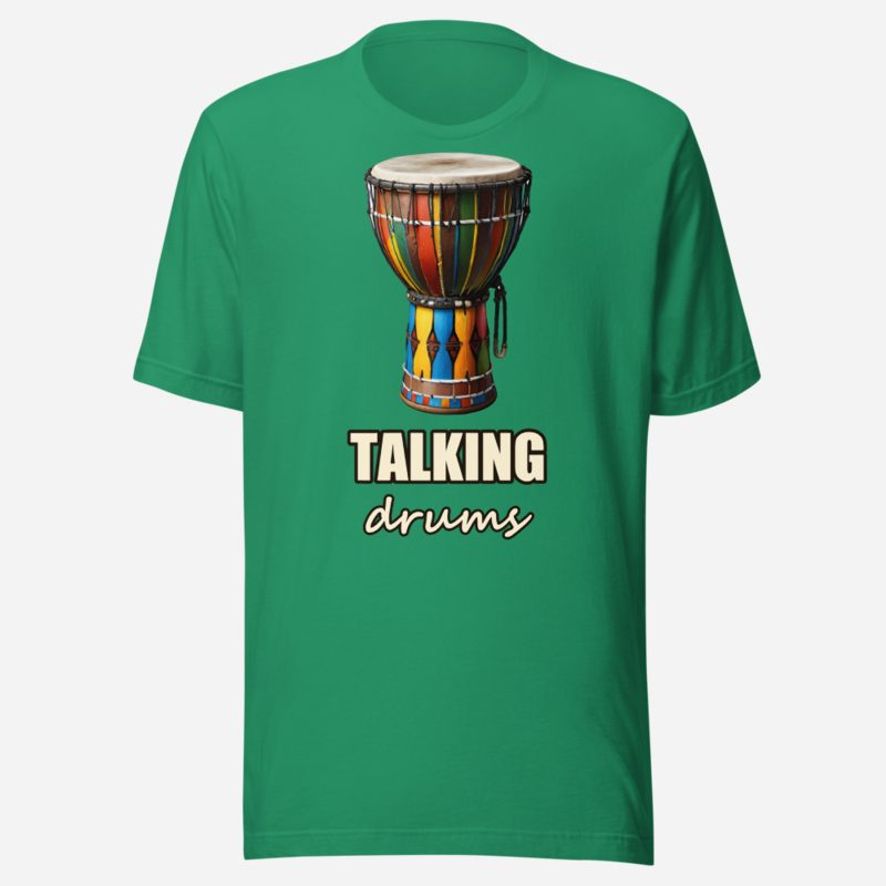 Bongara Bongara Talking Drums Kora Tee in Kelly