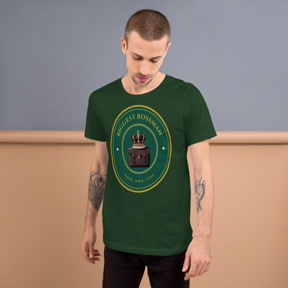 Biggest Bossman Crown Crest Tee Front