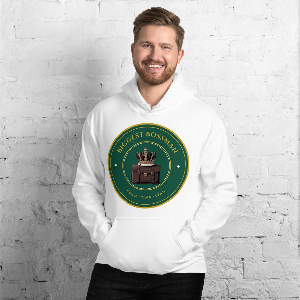 Biggest Bossman Crown Crest Hoodie