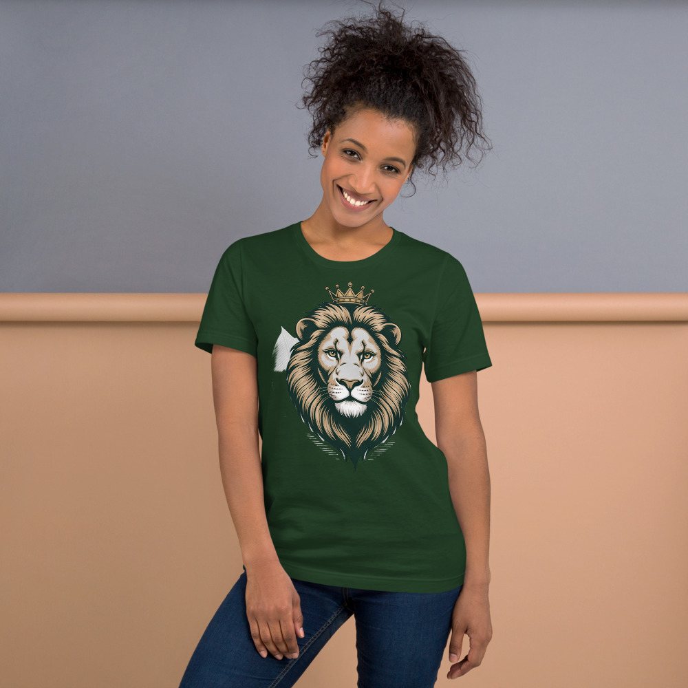 Biggest Bossman Crowned Lion Tee Front