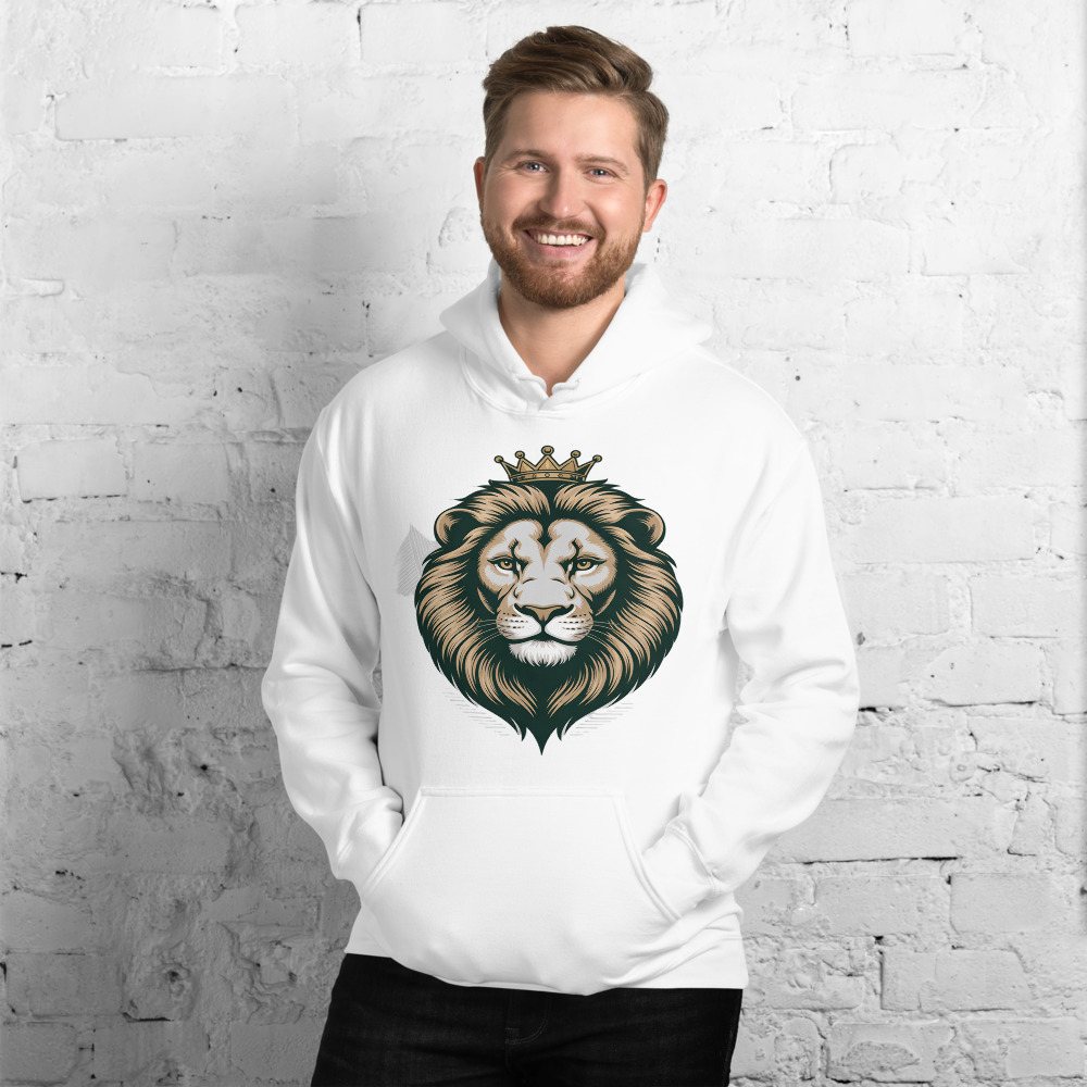 Biggest Bossman Crowned Lion Hoodie