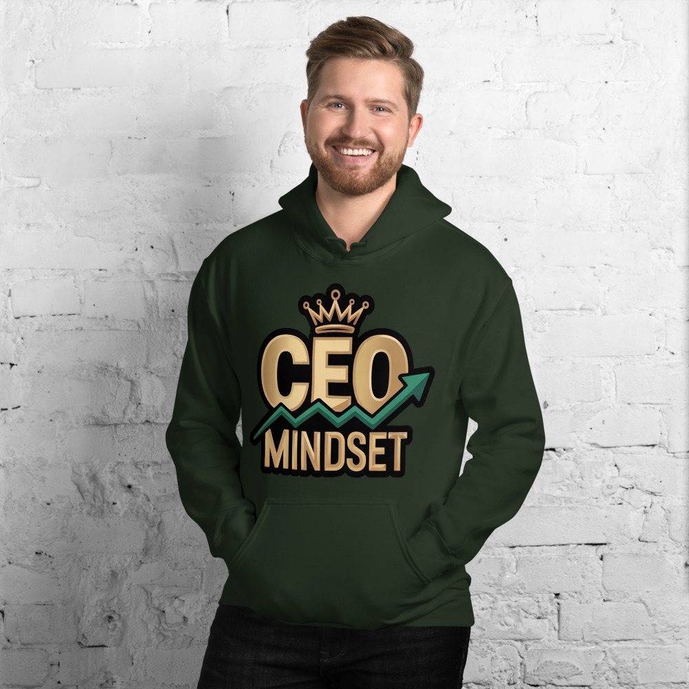 Biggest Bossman CEO Mindset Hoodie Front