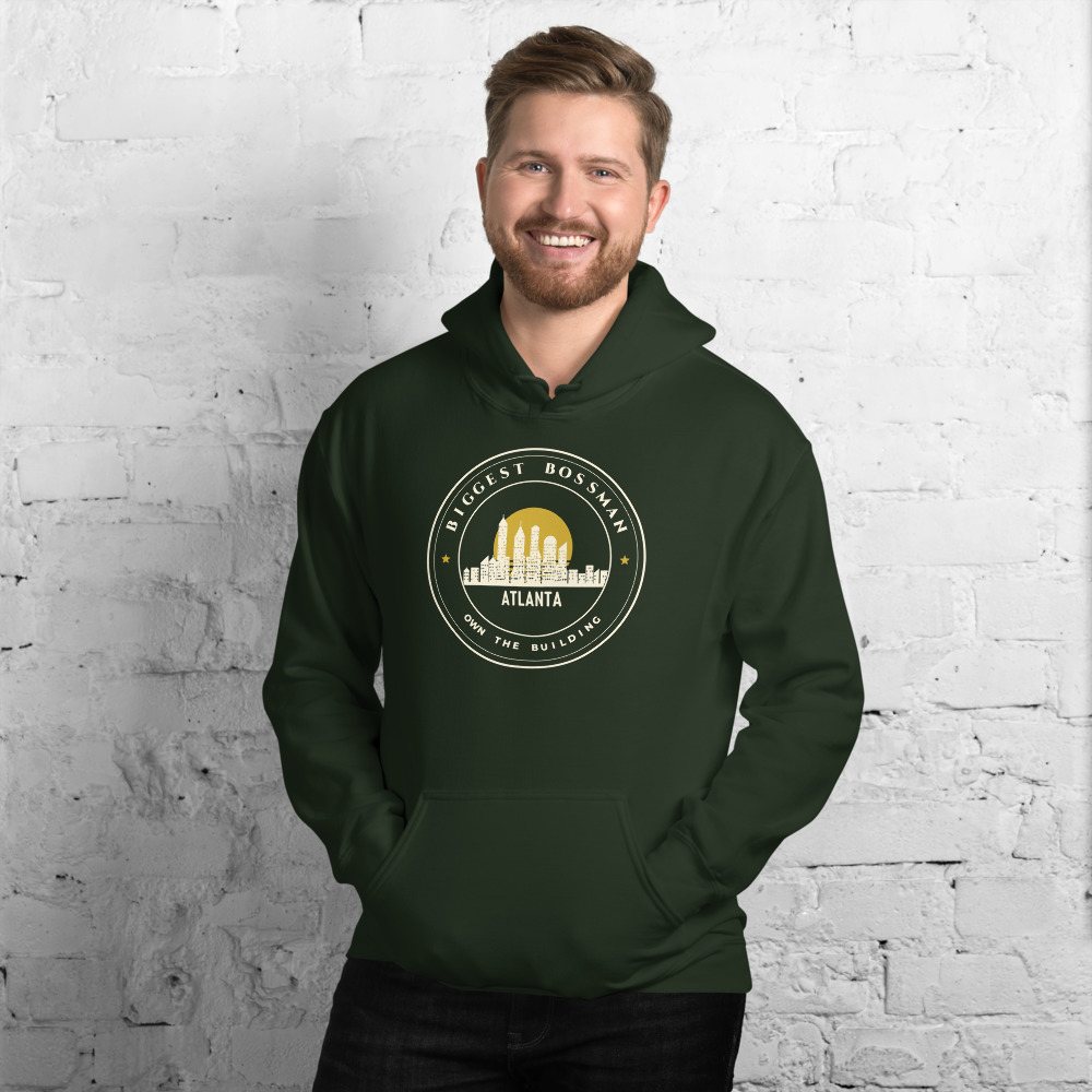 Biggest Bossman Atlanta Crest Hoodie in Forest Green