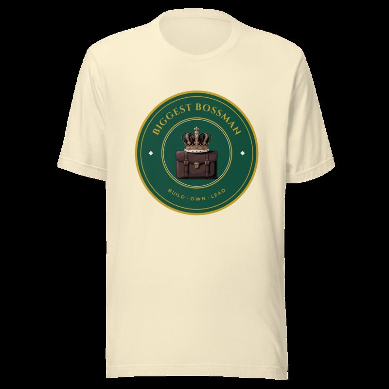 Biggest Bossman Crown Crest Tee Natural