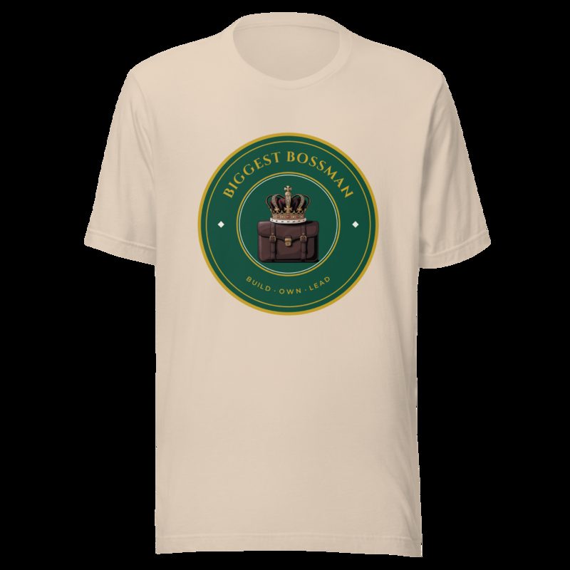 Biggest Bossman Crown Crest Tee Soft Cream