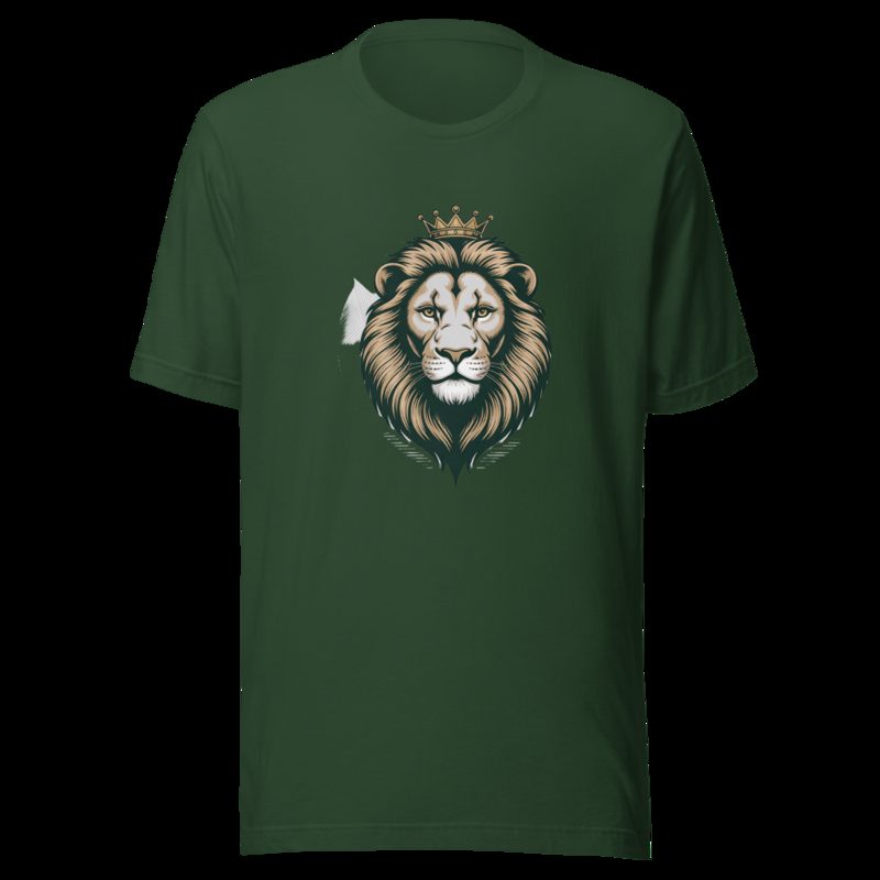 Biggest Bossman Crowned Lion Tee Forest