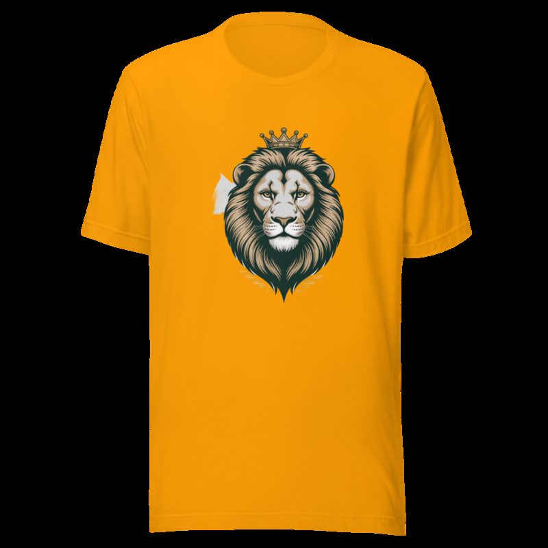 Biggest Bossman Crowned Lion Tee Gold