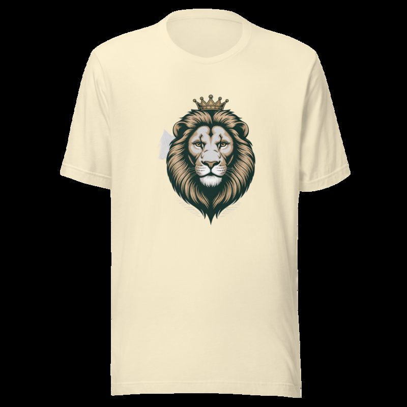 Biggest Bossman Crowned Lion Tee Natural