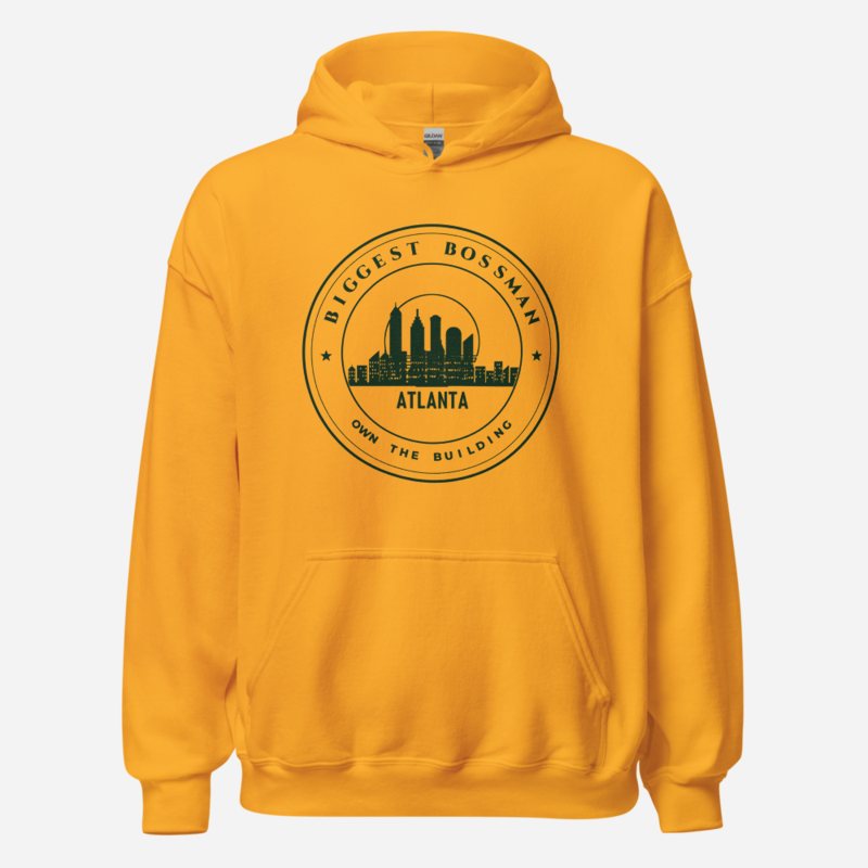 Biggest Bossman Atlanta Crest Hoodie Gold