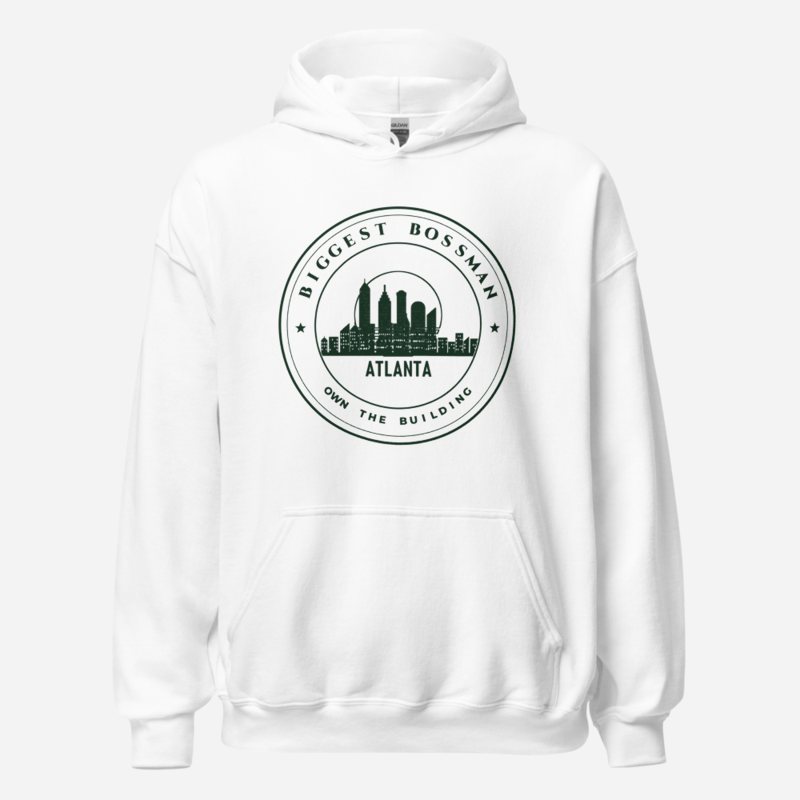 Biggest Bossman Atlanta Crest Hoodie White