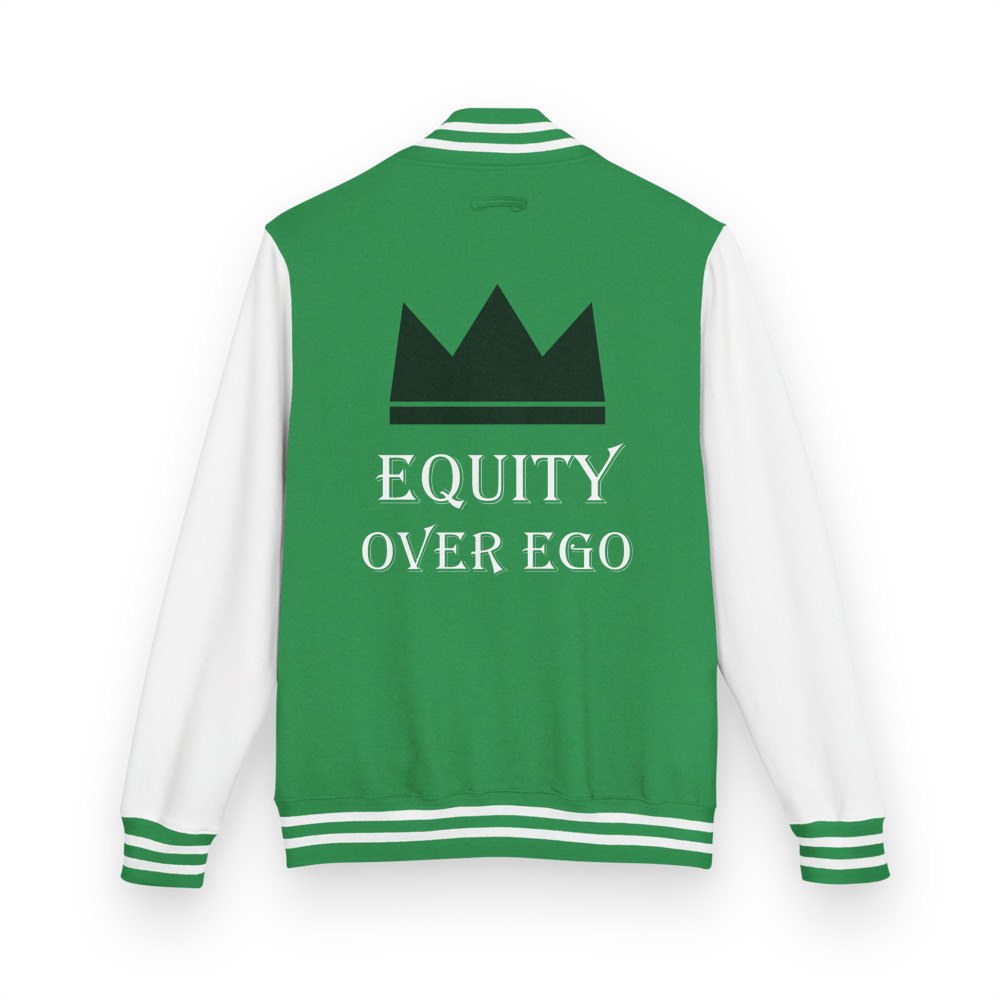 Biggest Bossman Equity Over Ego Varsity Jacket