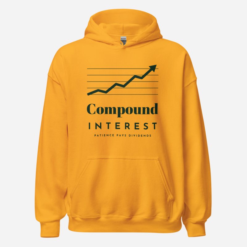 Biggest Bossman Compound Interest Hoodie Gold