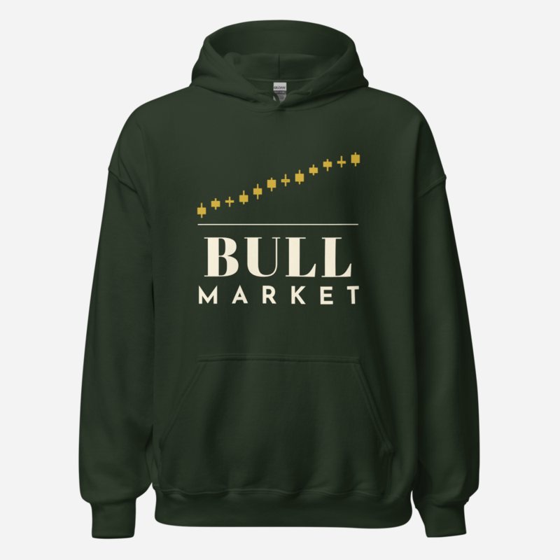 Biggest Bossman Bull Market Hoodie Forest Green