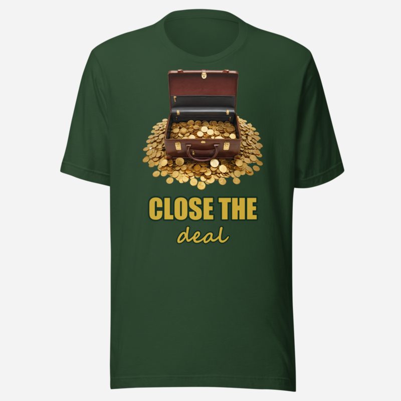 Biggest Bossman Close The Deal Briefcase Tee in Forest