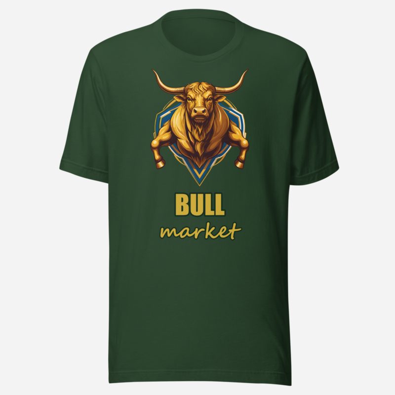 Biggest Bossman Bull Market Premium Tee in Forest