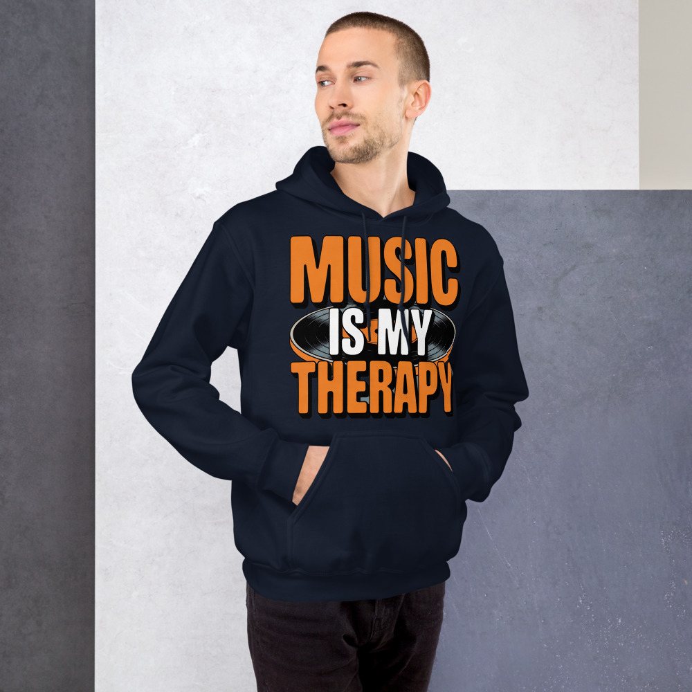DJ Burna Music Is My Therapy Hoodie Front