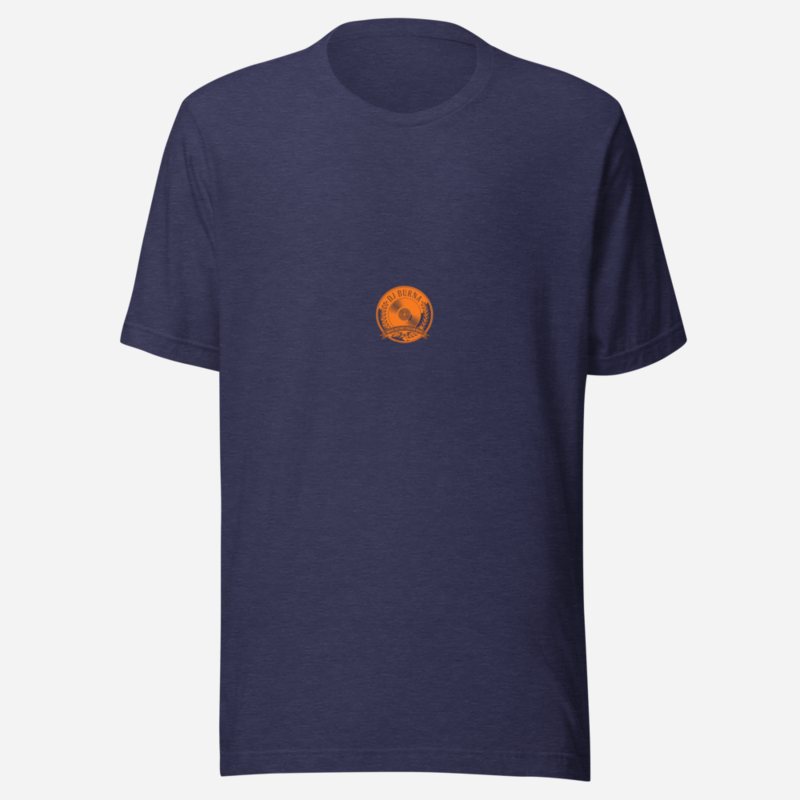 DJ Burna Vinyl Crest Tee Heather Midnight Navy