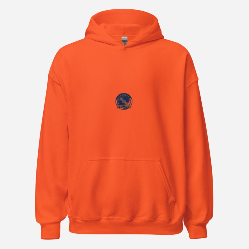 DJ Burna Vinyl Crest Hoodie Orange