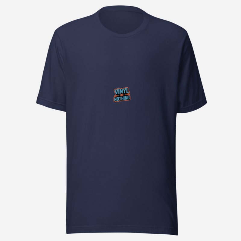 DJ Burna Vinyl Or Nothing Tee Navy