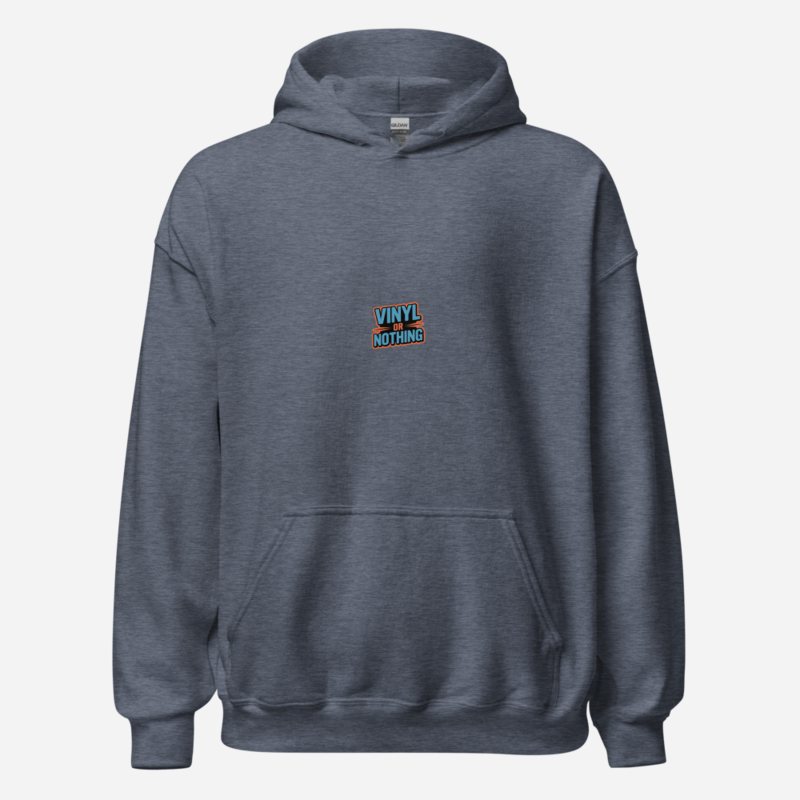 DJ Burna Vinyl Or Nothing Hoodie Heather Sport Dark Navy