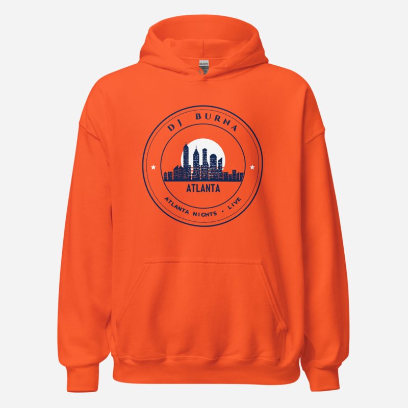 DJ Burna Atlanta Nights Crest Hoodie in Orange