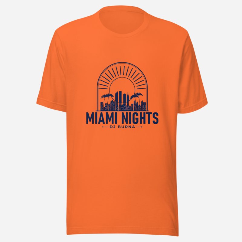 DJ Burna Miami Nights Skyline Tee in Orange