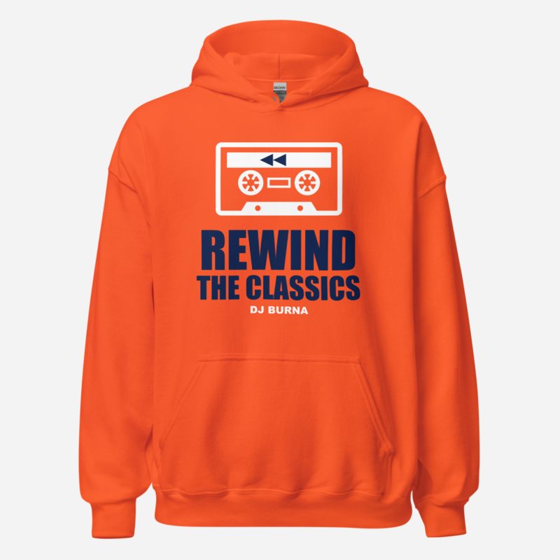 DJ Burna Rewind The Classics Hoodie Orange