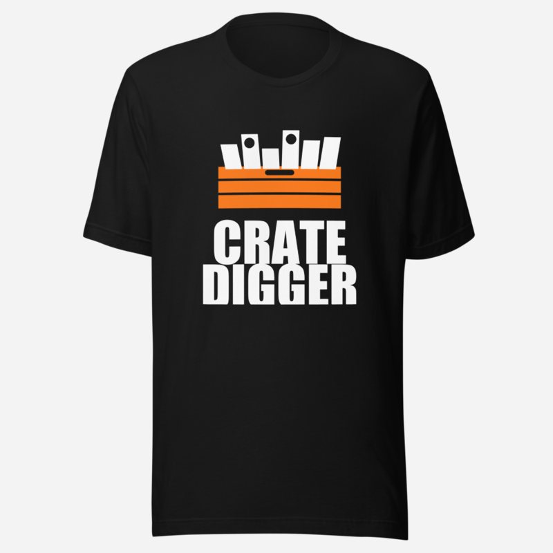 DJ Burna Crate Digger Tee Black