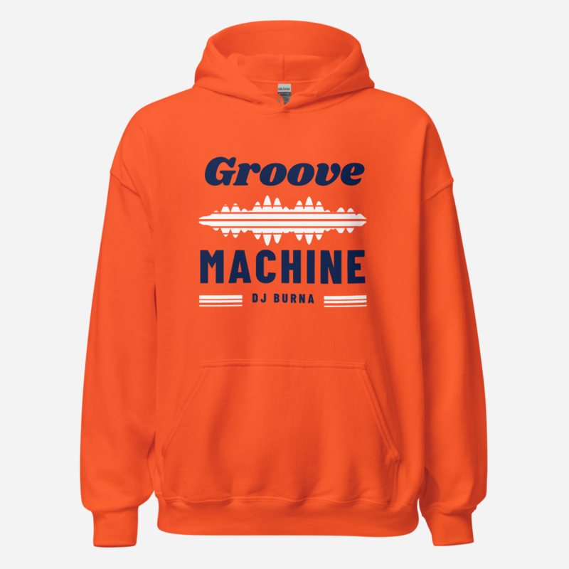 DJ Burna Groove Machine Hoodie Orange
