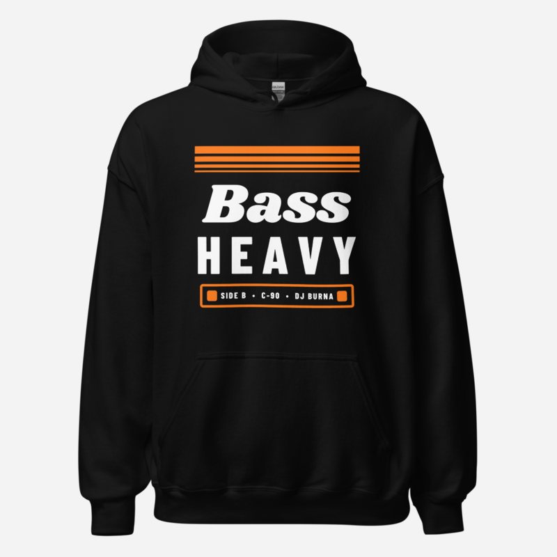 DJ Burna Bass Heavy Hoodie Black