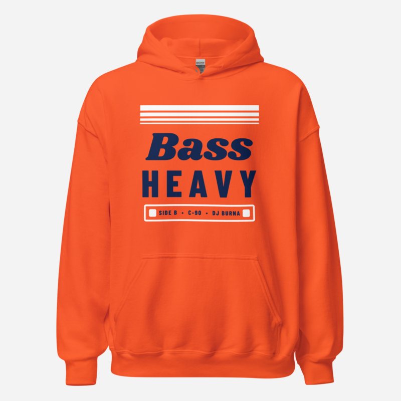 DJ Burna Bass Heavy Hoodie Orange