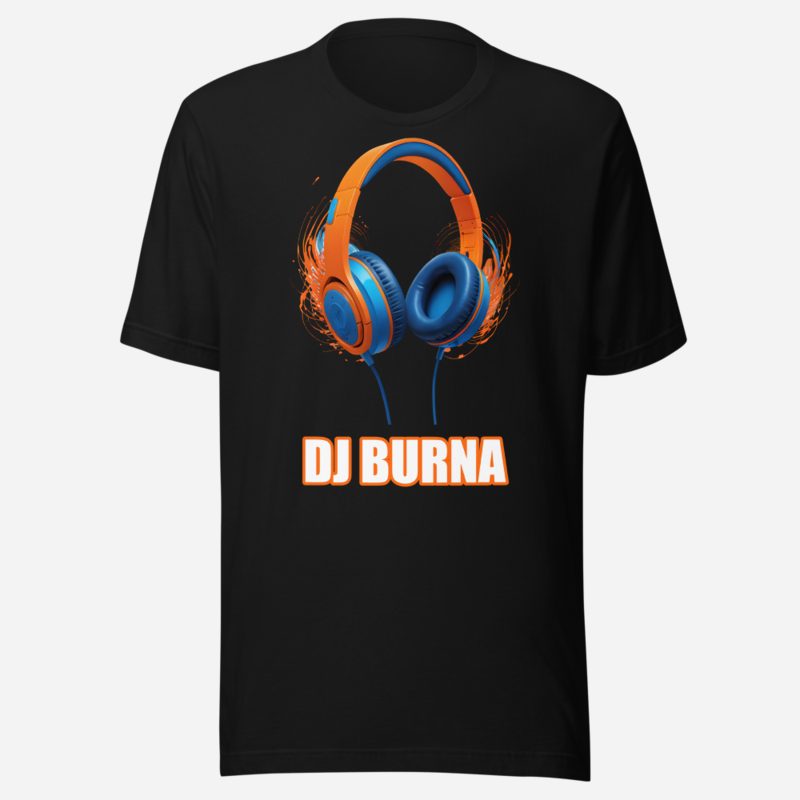 DJ Burna DJ Burna Headphones Tee in Black
