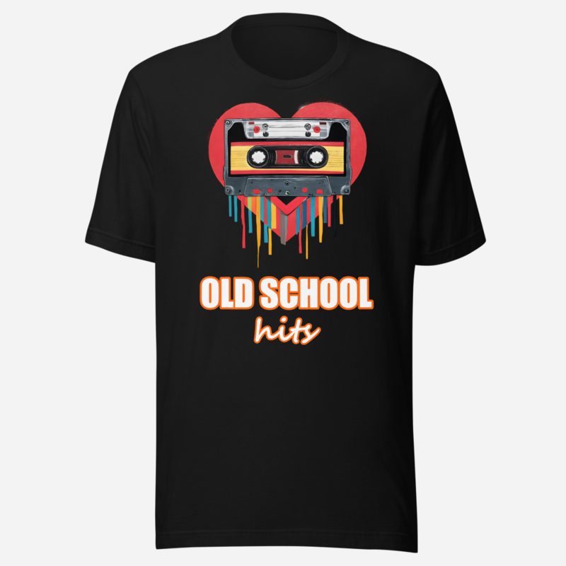 DJ Burna Old School Hits Tape Tee Black