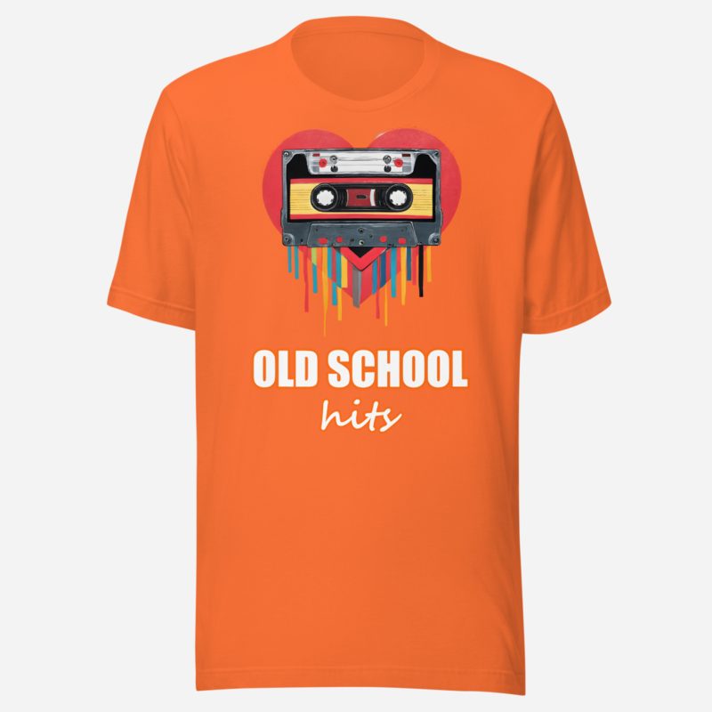 DJ Burna Old School Hits Tape Tee Orange