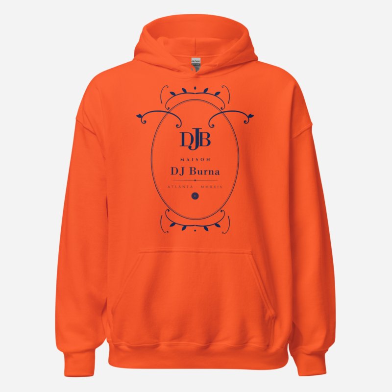 DJ Burna Maison Baroque Cartouche Hoodie Orange