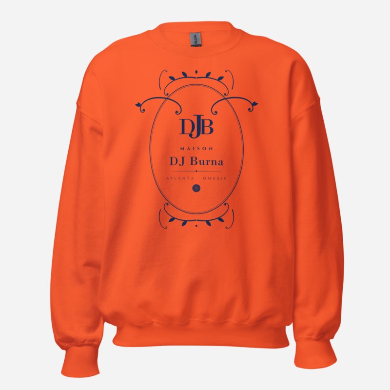 DJ Burna Maison Baroque Cartouche Sweatshirt Orange