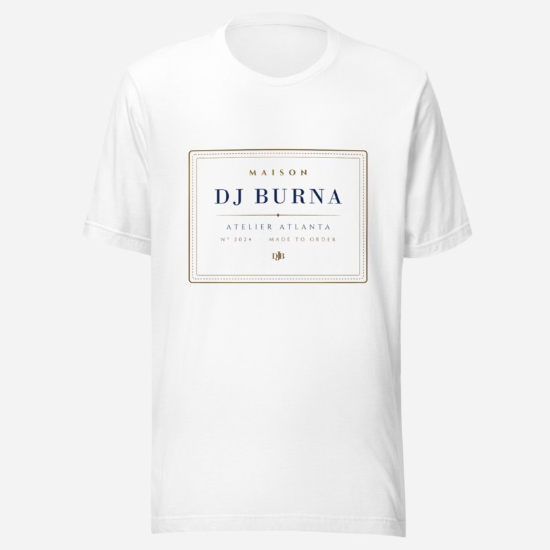 DJ Burna Maison Atelier Label Tee White