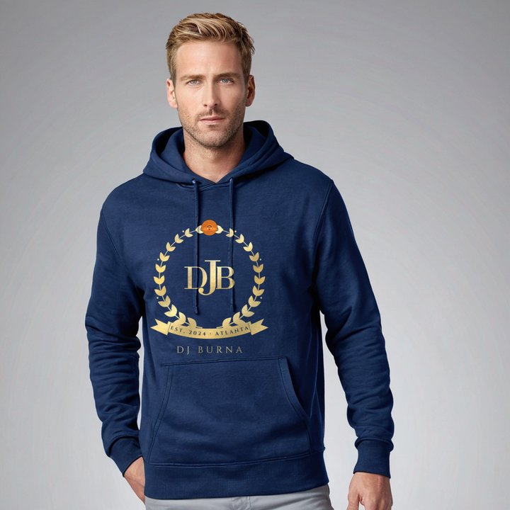 DJ Burna Maison Crest Hoodie in Navy