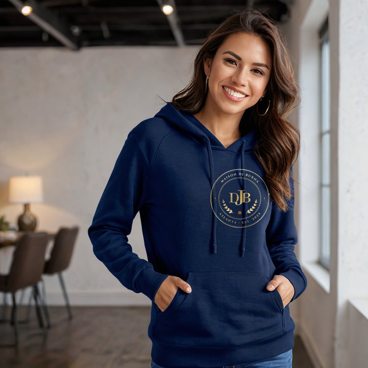 DJ Burna Maison Medallion Hoodie in Navy