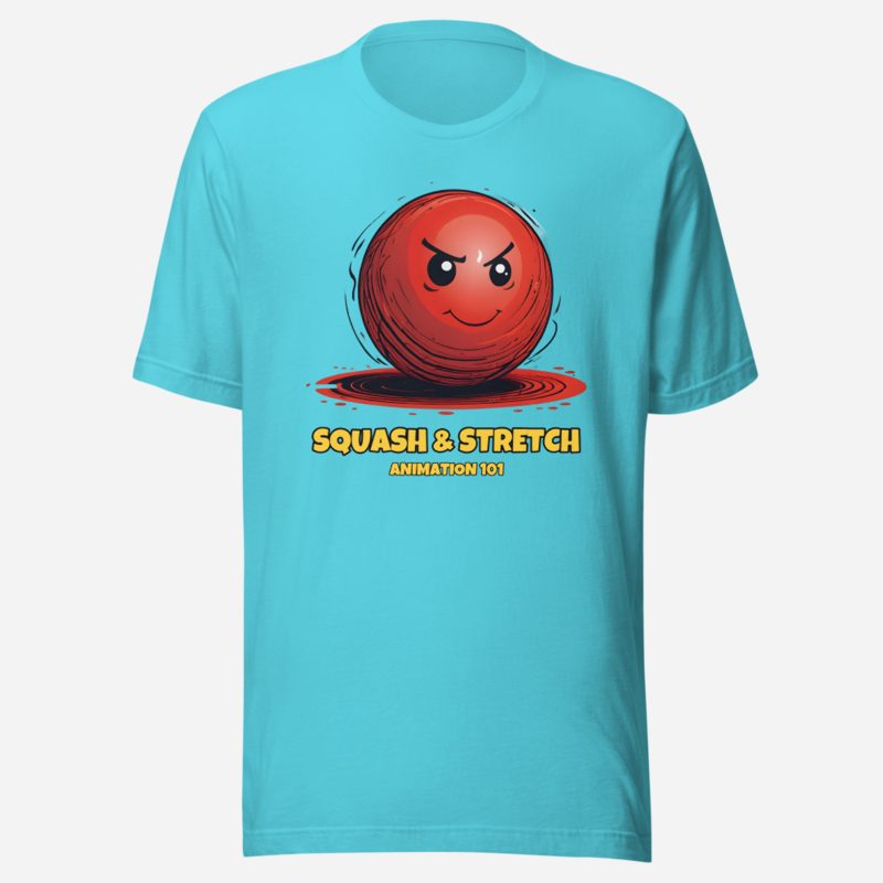 Fantastic Cartoon Squash And Stretch Tee Turquoise