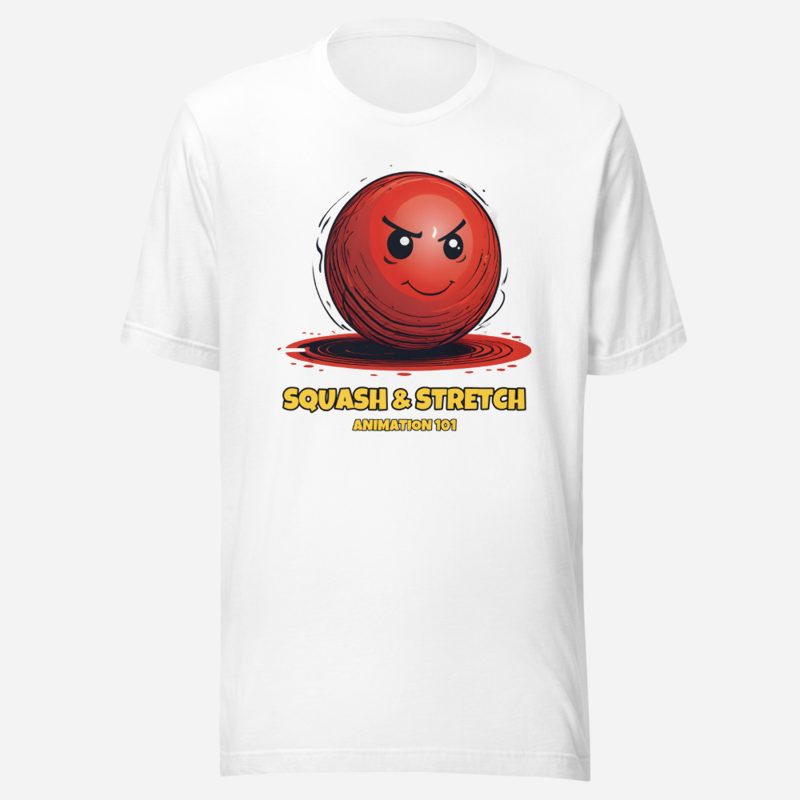 Fantastic Cartoon Squash And Stretch Tee in White