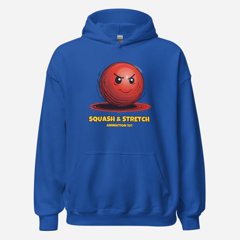 Fantastic Cartoon Squash And Stretch Hoodie in Royal