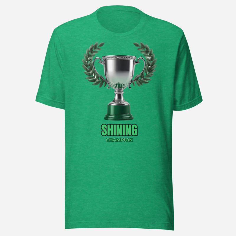 Shining Champion Silver Trophy Tee in Heather Kelly