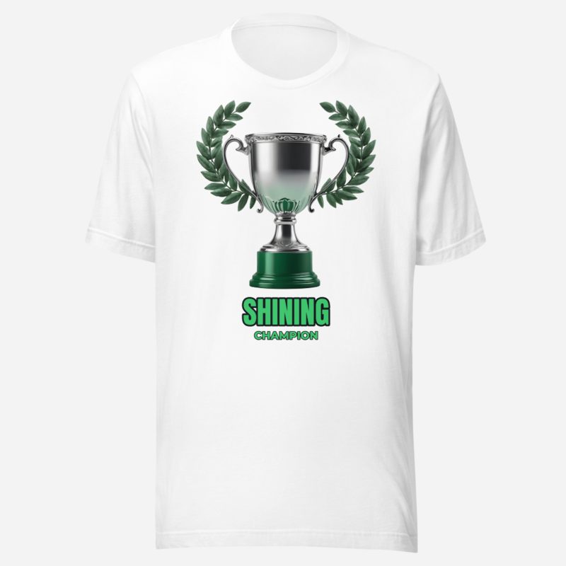 Shining Champion Silver Trophy Tee White
