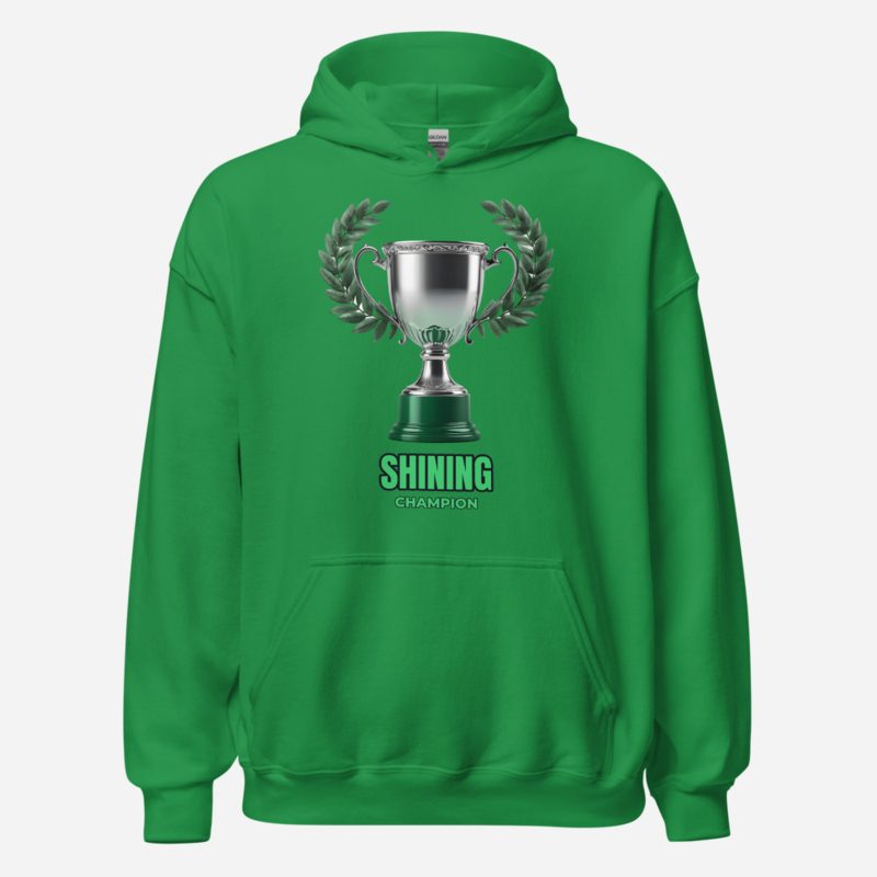 Shining Champion Silver Trophy Hoodie in Irish Green