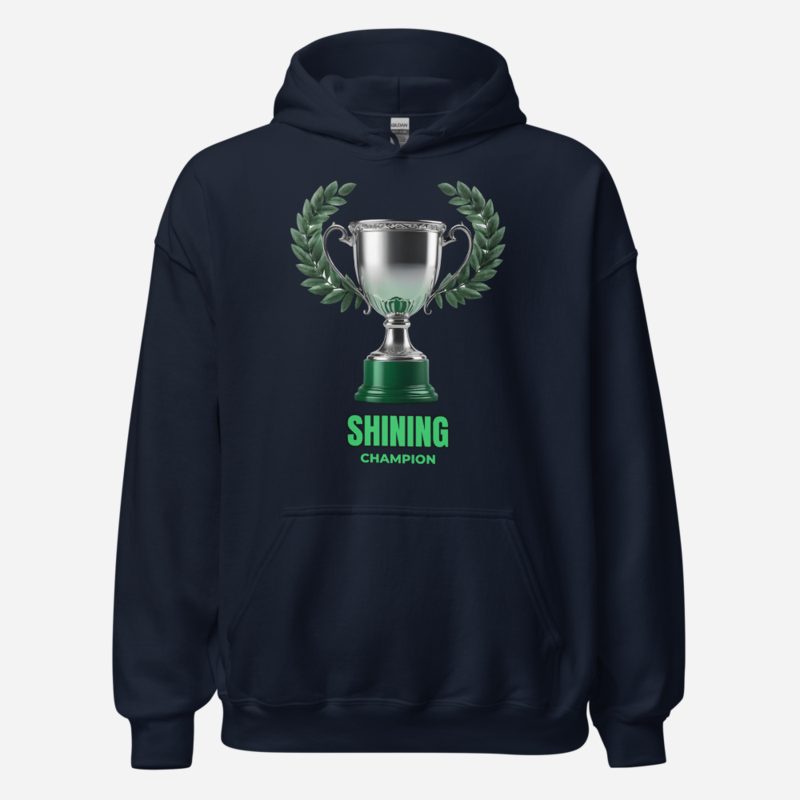 Shining Champion Silver Trophy Hoodie Navy